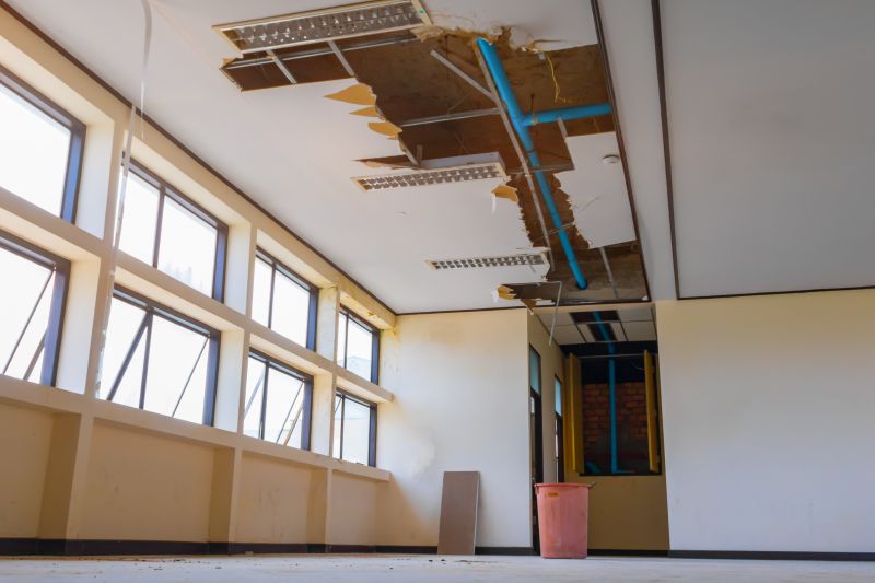 knockdown ceiling removal and repair
